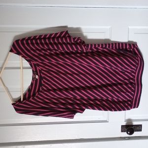 2 for $15! Navy blue and pink striped top. Size-2x